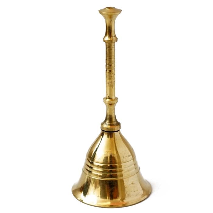 Дзвіночок латунний Гханта №13 з ручкою (9070427)