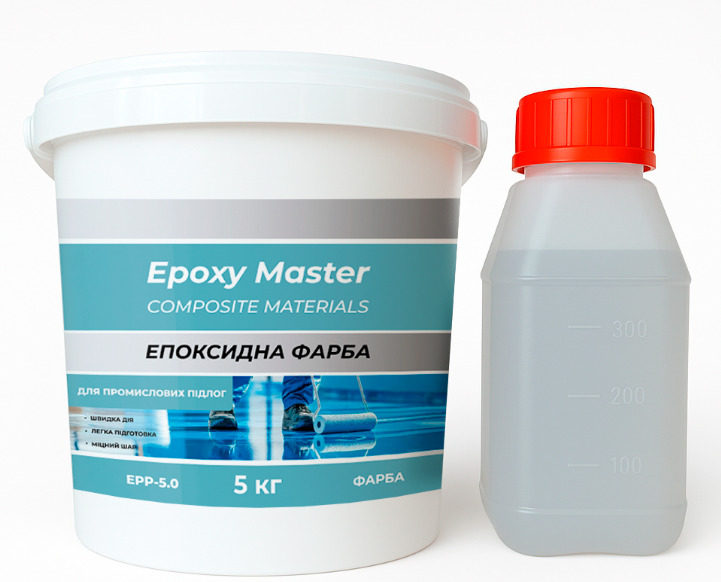 Краска эпоксидная для промышленных полов 5 кг Красный (EPP-5.0Red) - фото 1 Краска эпоксидная для промышленных полов 5 кг Красный (EPP-5.0Red) - фото 1