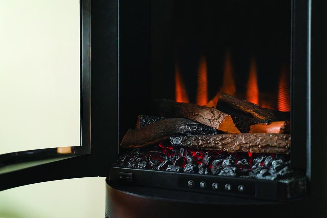 Електрокамін British Fires ASHURST з обігрівом та керамічними дровами - фото 7