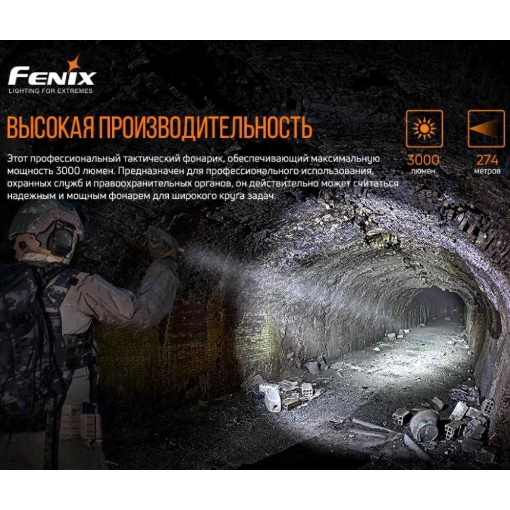 Фонарь Fenix PD36 TAC Черный - фото 8