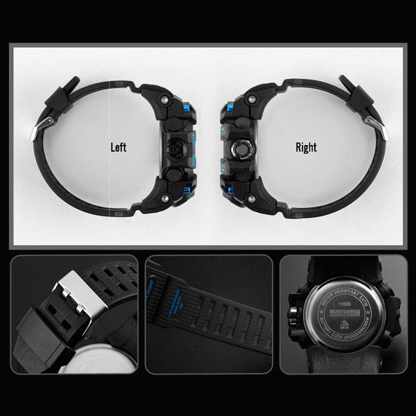 Наручные часы Skmei Hamlet 1155 с секундомером и будильником (1080422385) - фото 9 Наручные часы Skmei Hamlet 1155 с секундомером и будильником (1080422385) - фото 9