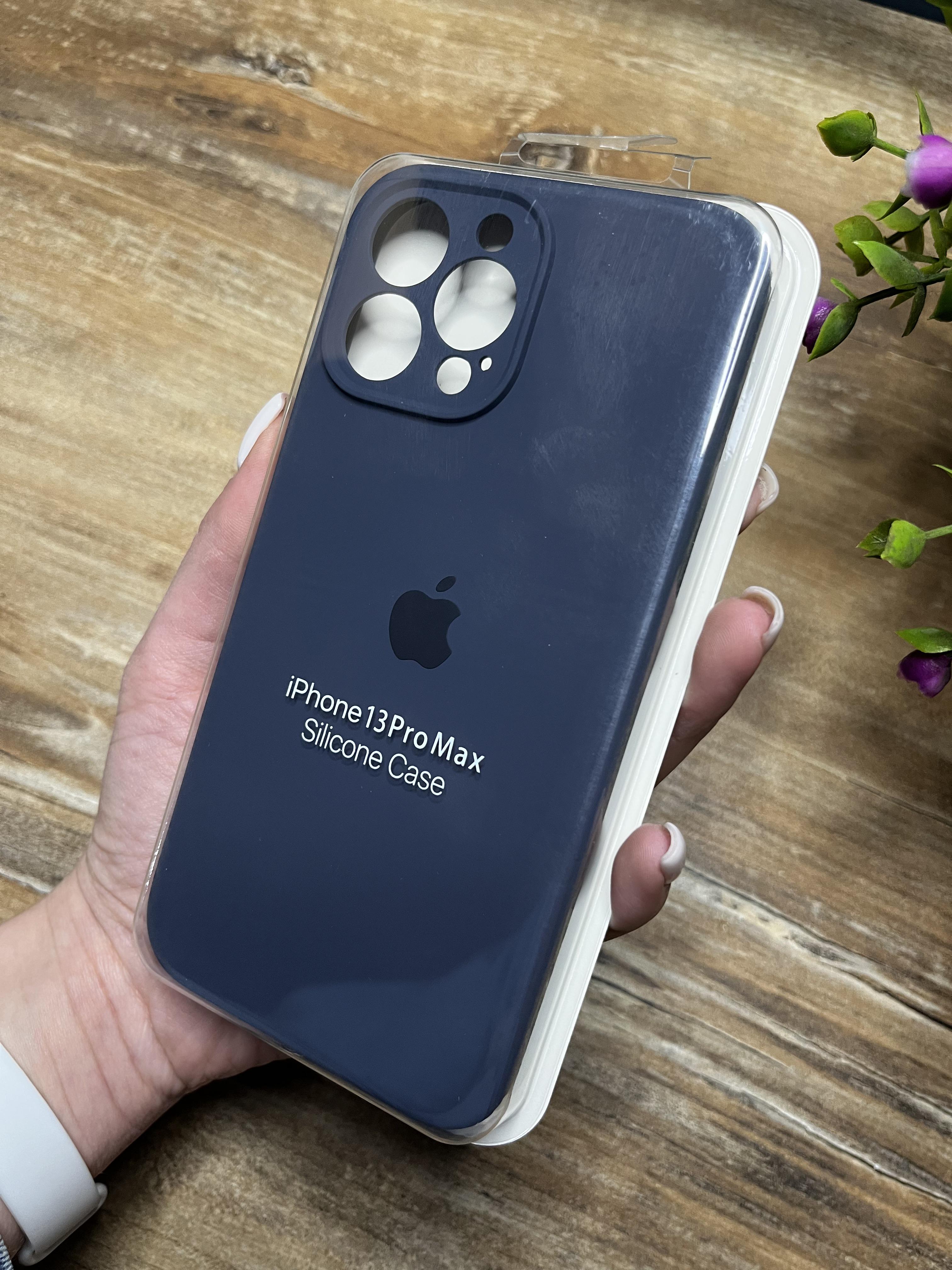 Чохол накладка на iPhone (Айфон) 13 Pro Max закритий низ та закрита камера silicone case full camera на apple