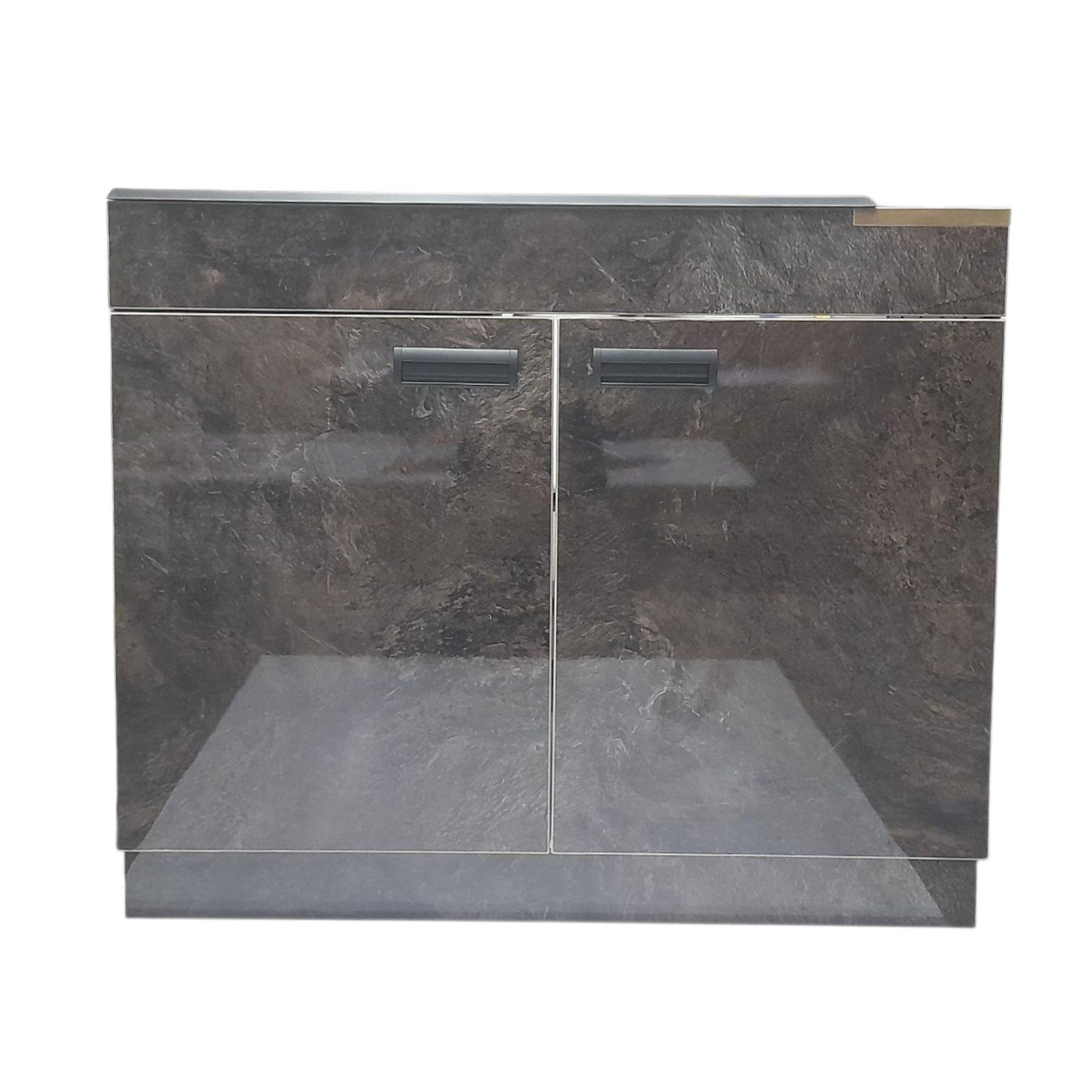 Тумба кухонная пластиковая Mikola-M с покрытием HPL 5029 и каменной мойкой Адамант 100 см (2414) - фото 8 Тумба кухонная пластиковая Mikola-M с покрытием HPL 5029 и каменной мойкой Адамант 100 см (2414) - фото 8