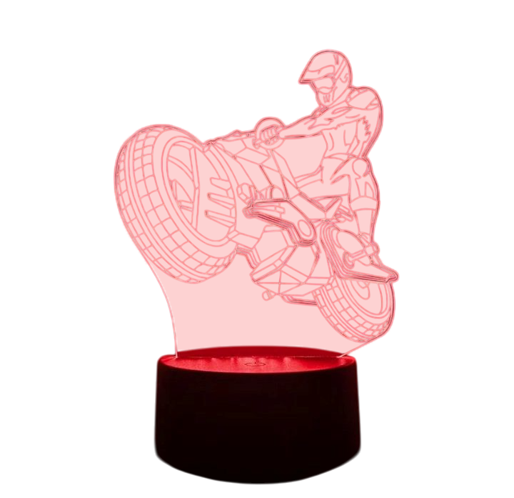 Світильник-нічник акриловий 3D Мотоцикл (1043)