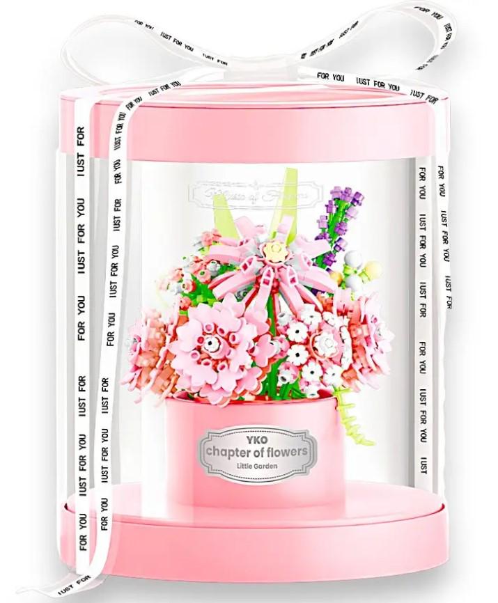 Конструктор Royal Dianthus серия Floral Luxury Розовые гвоздики с сумкой 486 деталей (2104619300)