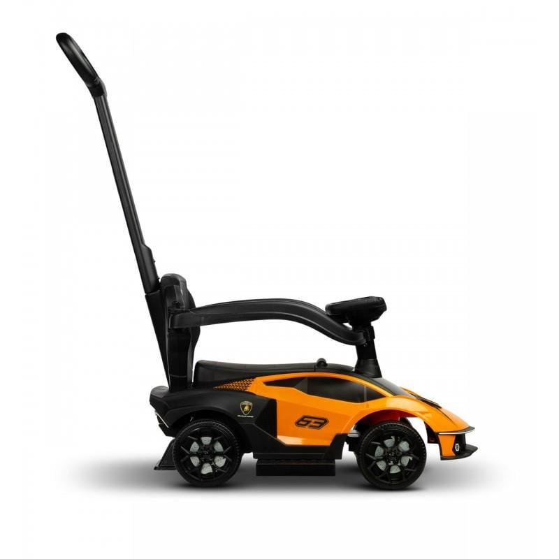 Машинка для катания Caretero Lamborghini Essenza с родительской ручкой Orange (390123) - фото 4