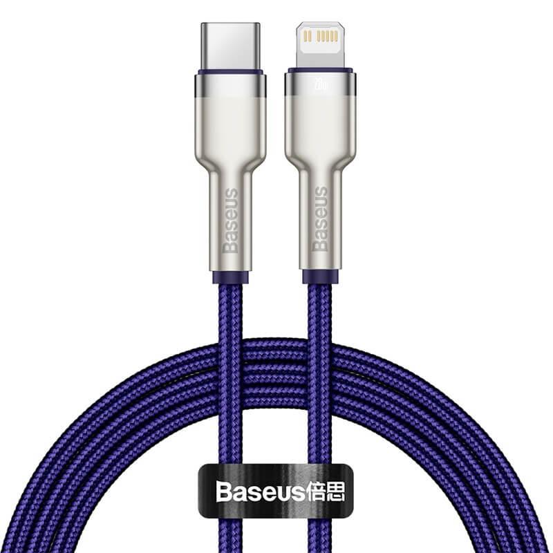 Кабель Baseus Type-C на Lightning Cafule Series Metal Data Cable 1 м CATLJK-A05 Purple