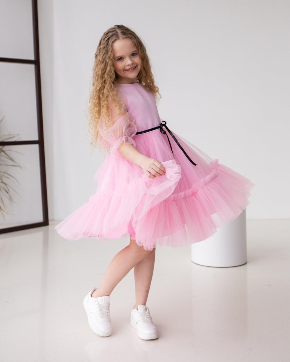 Платье праздничное для девочки 128 см Розовый (2248351553) - фото 6 Платье праздничное для девочки 128 см Розовый (2248351553) - фото 6