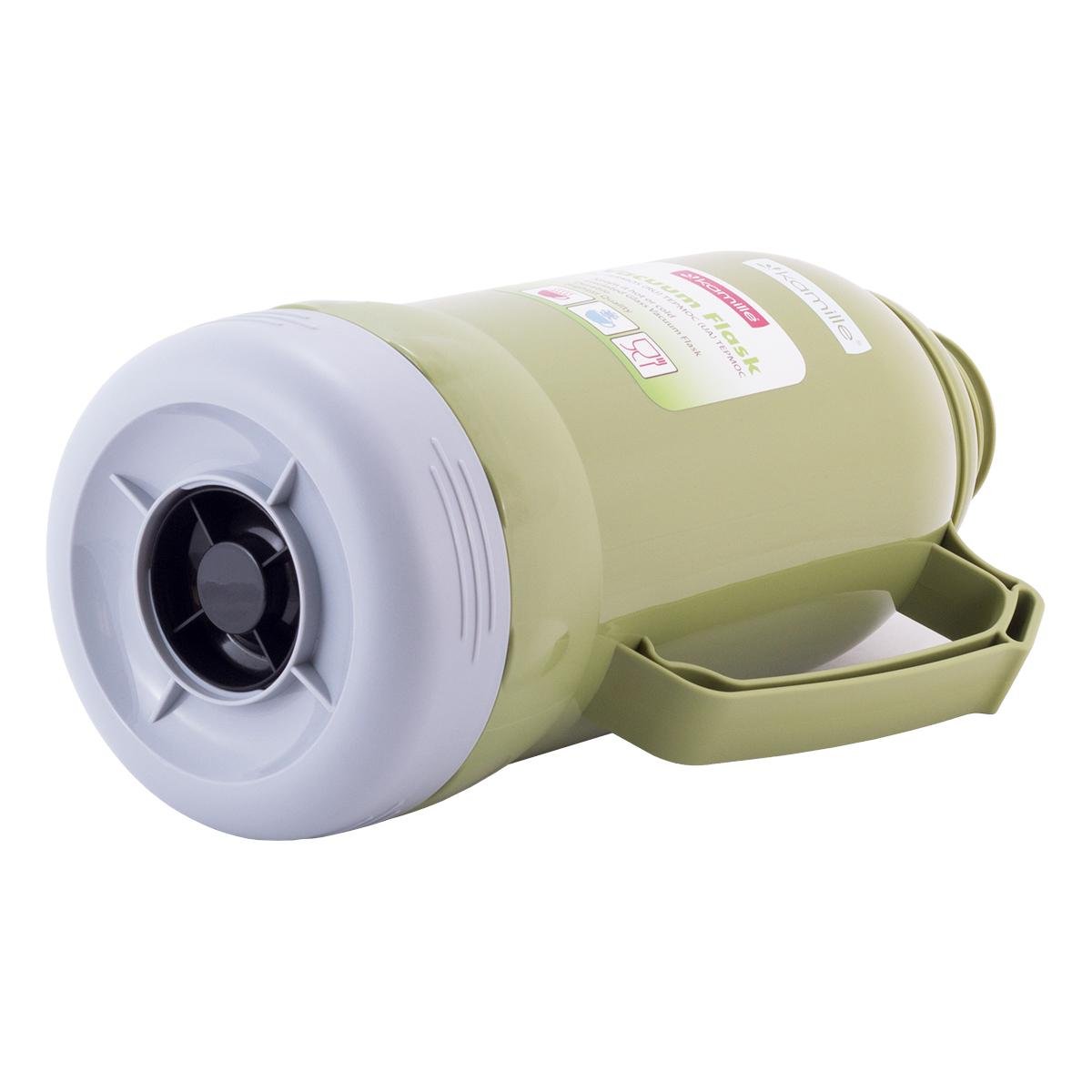 Термос Kamille Vizo 1000 мл зі скляною колбою Зелений (30411406) - фото 4