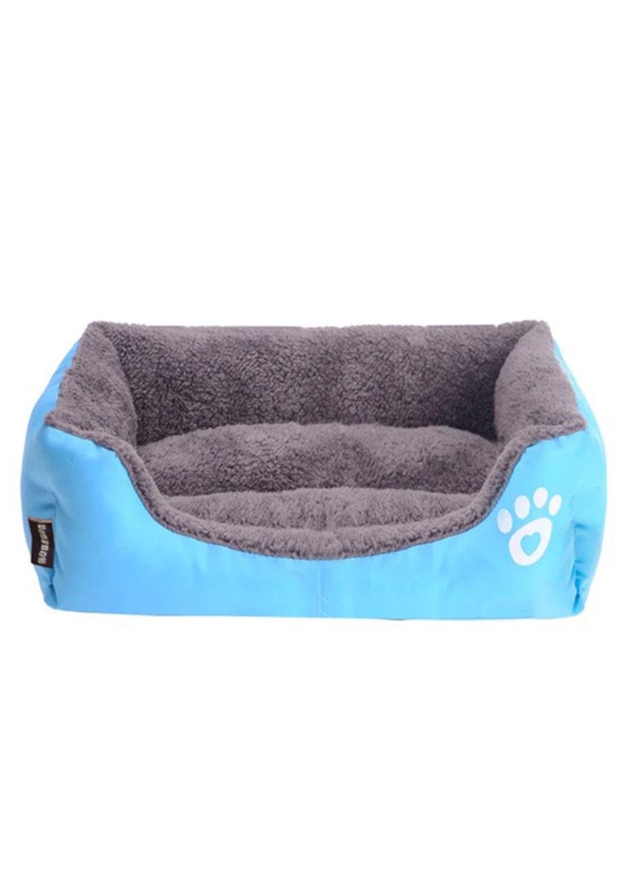Лежанка-пуф для котів та собак Zoomax невеликих порід тканина з ПП Котляр 40х25х33 см Блакитний (6464789о)