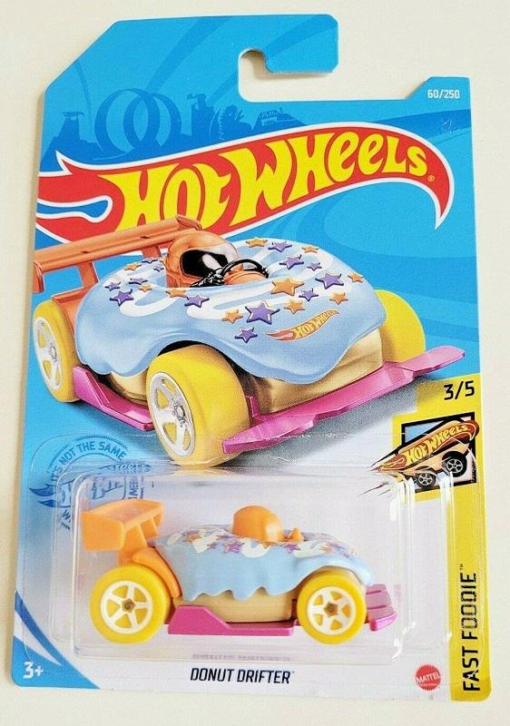 Машинка базовая Hot Wheels серии Fast Foodie 3/5-Donut Drifter 2021