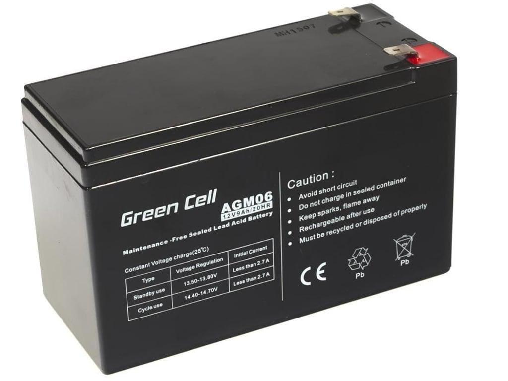 Акумулятор для ДБЖ Green Cell AGM06 12V 9Ah VRLA (515900) - фото 1 Акумулятор для ДБЖ Green Cell AGM06 12V 9Ah VRLA (515900) - фото 1