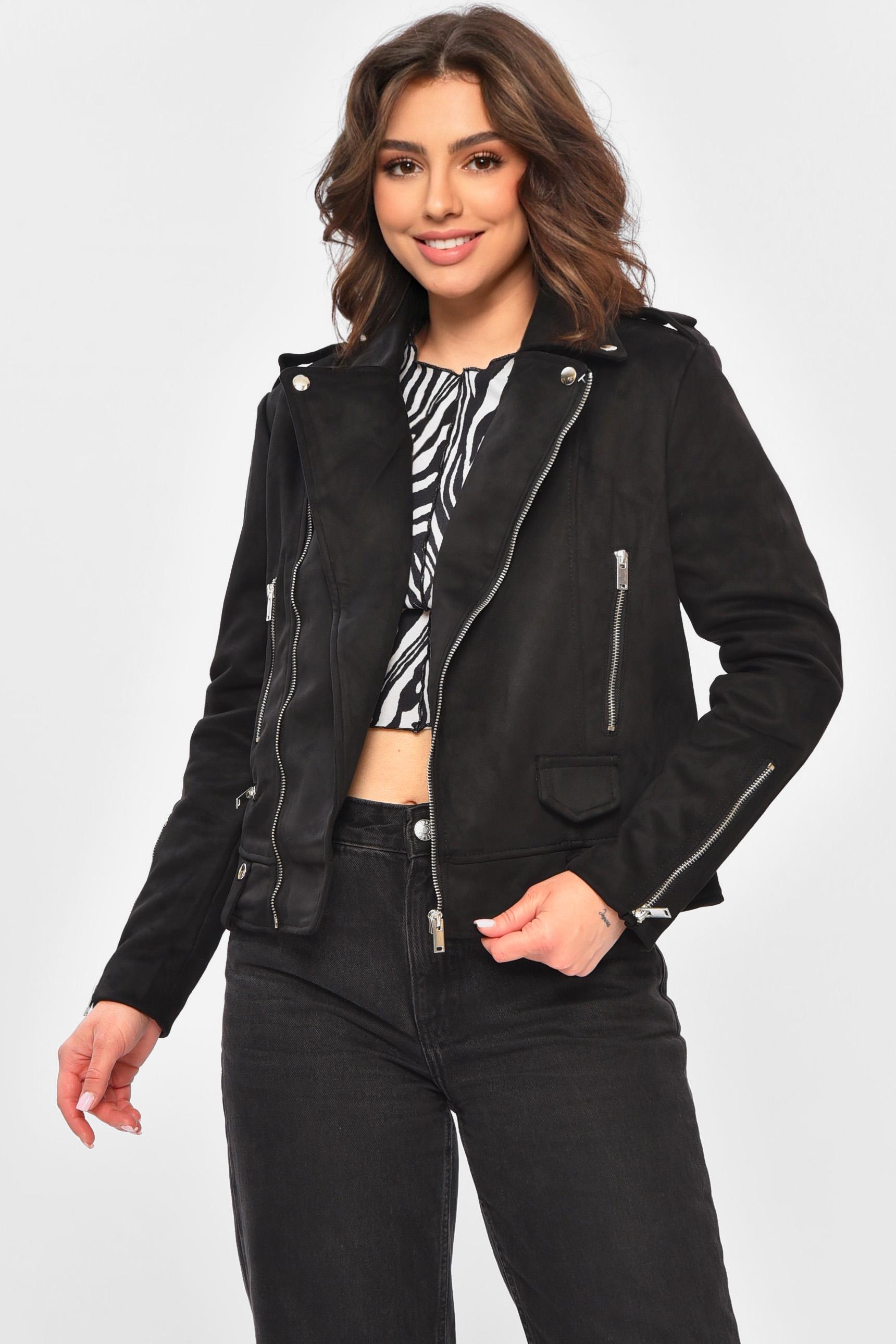 Куртка-косуха жіноча XS Чорний (202550)