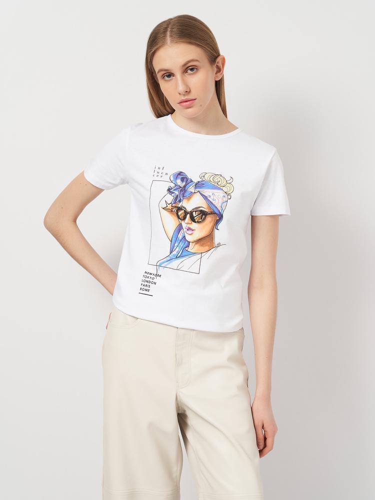 Футболка женская Frekans 73-2012х01 М Белый (25715102)