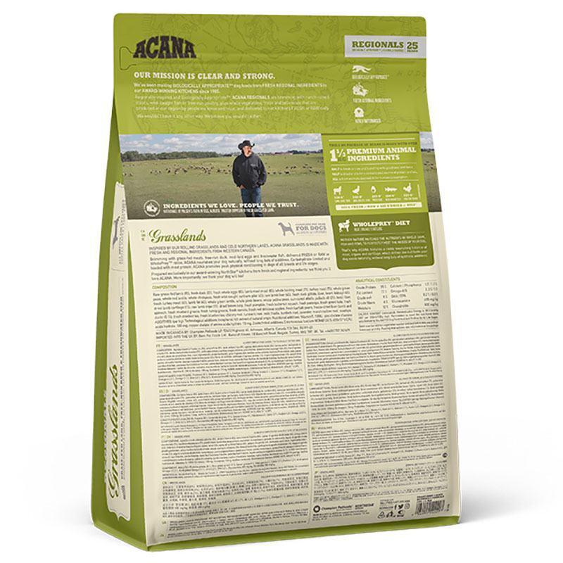 Корм сухий для собак будь-якого віку і породи ACANA Grasslands Dog Recipe з ягнятком і качкою 6 кг (a54260) - фото 10