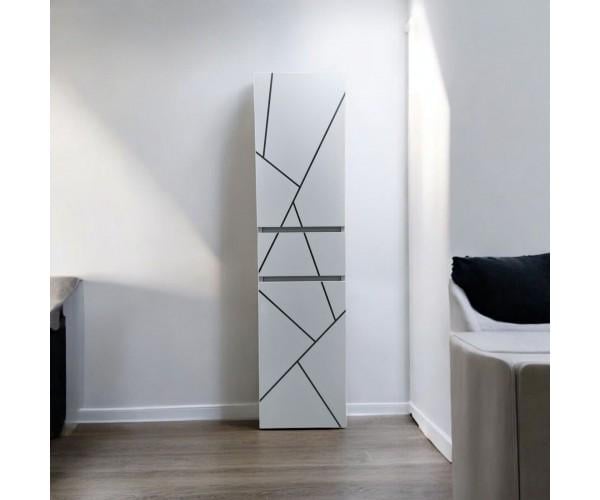 Шкаф-пенал для ванной комнаты подвесной The MIX пластиковый Chaos 30 см (2340)