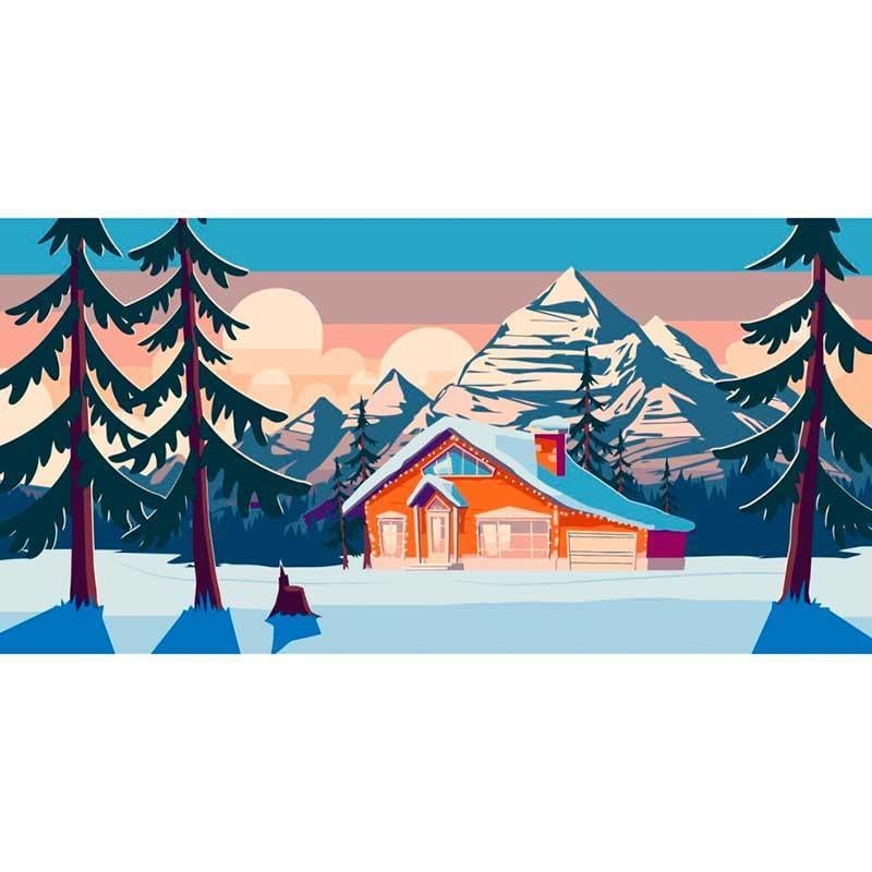 Картина по номерам ART CRAFT Домик в горах 40х80 см (11027-AC)