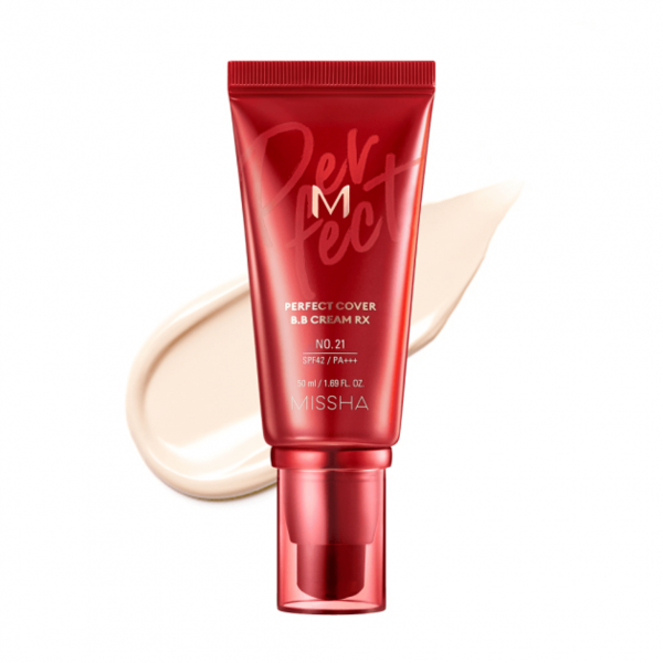 BB-крем Missha Perfect Cover B.B Cream RX SPF42/PA+++  вирівнює тон 50 мл - фото 1