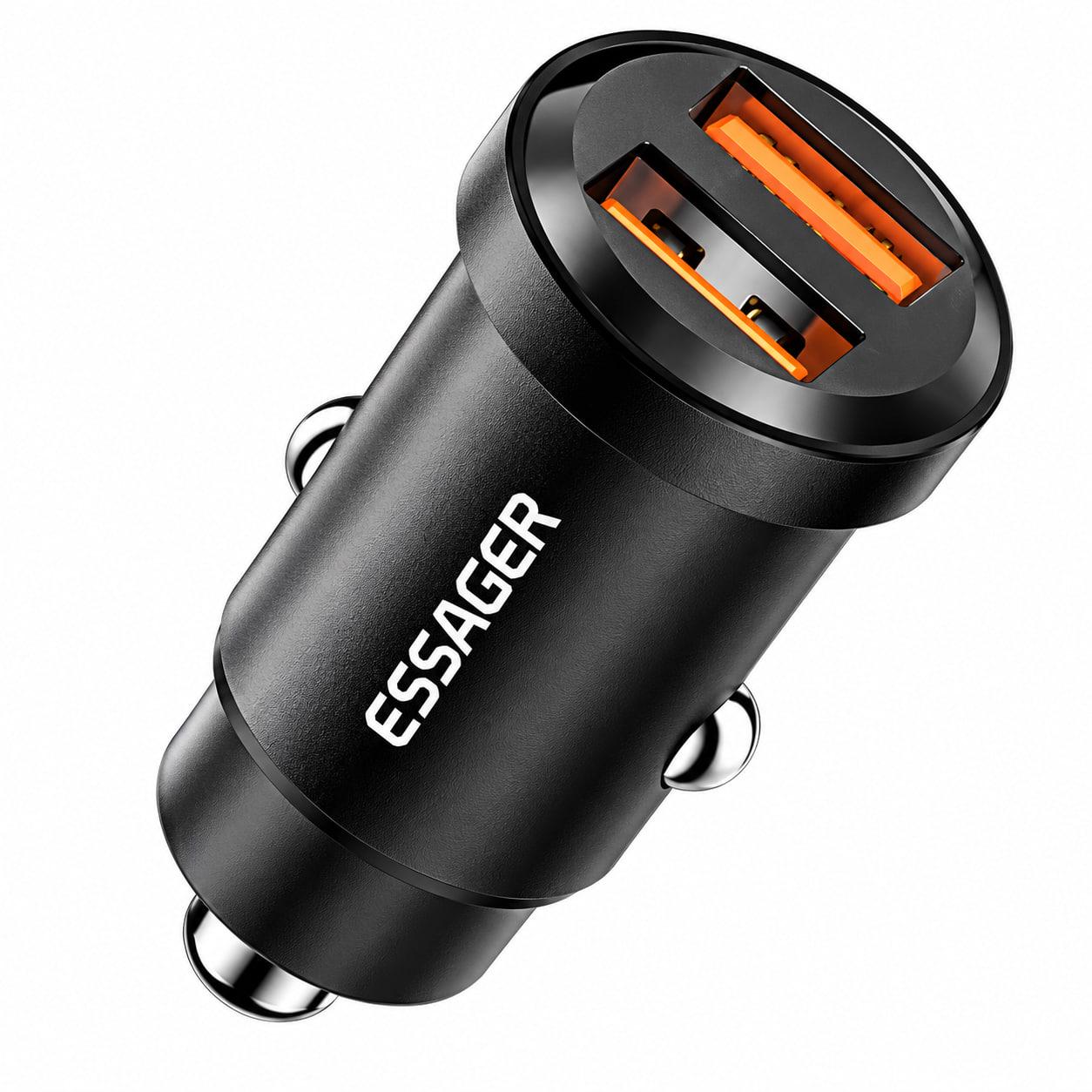 Автомобильное зарядное устройство Earldom CC20 с двумя USB-портами 2.4А и удлиненным кабелем (000559403) Автомобильное зарядное устройство Earldom CC20 с двумя USB-портами 2.4А и удлиненным кабелем (000559403)