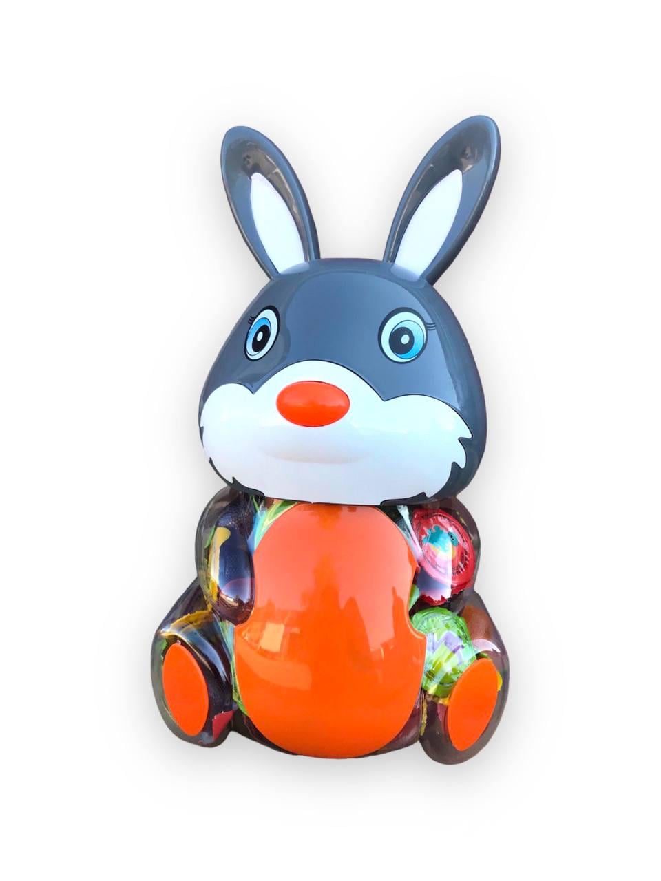 Желе фруктовое в банке-копилка Akbulak Fruit Jelly Зайка 100 шт. Серый (00000003512)