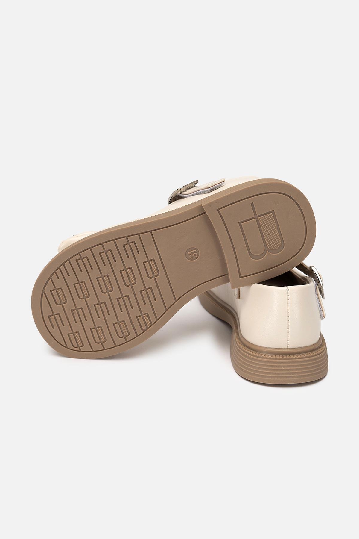 Туфлі на плоскій підошві для дівчинки р. 35 Молочний (SKT000995542) - фото 5 Туфлі на плоскій підошві для дівчинки р. 35 Молочний (SKT000995542) - фото 5