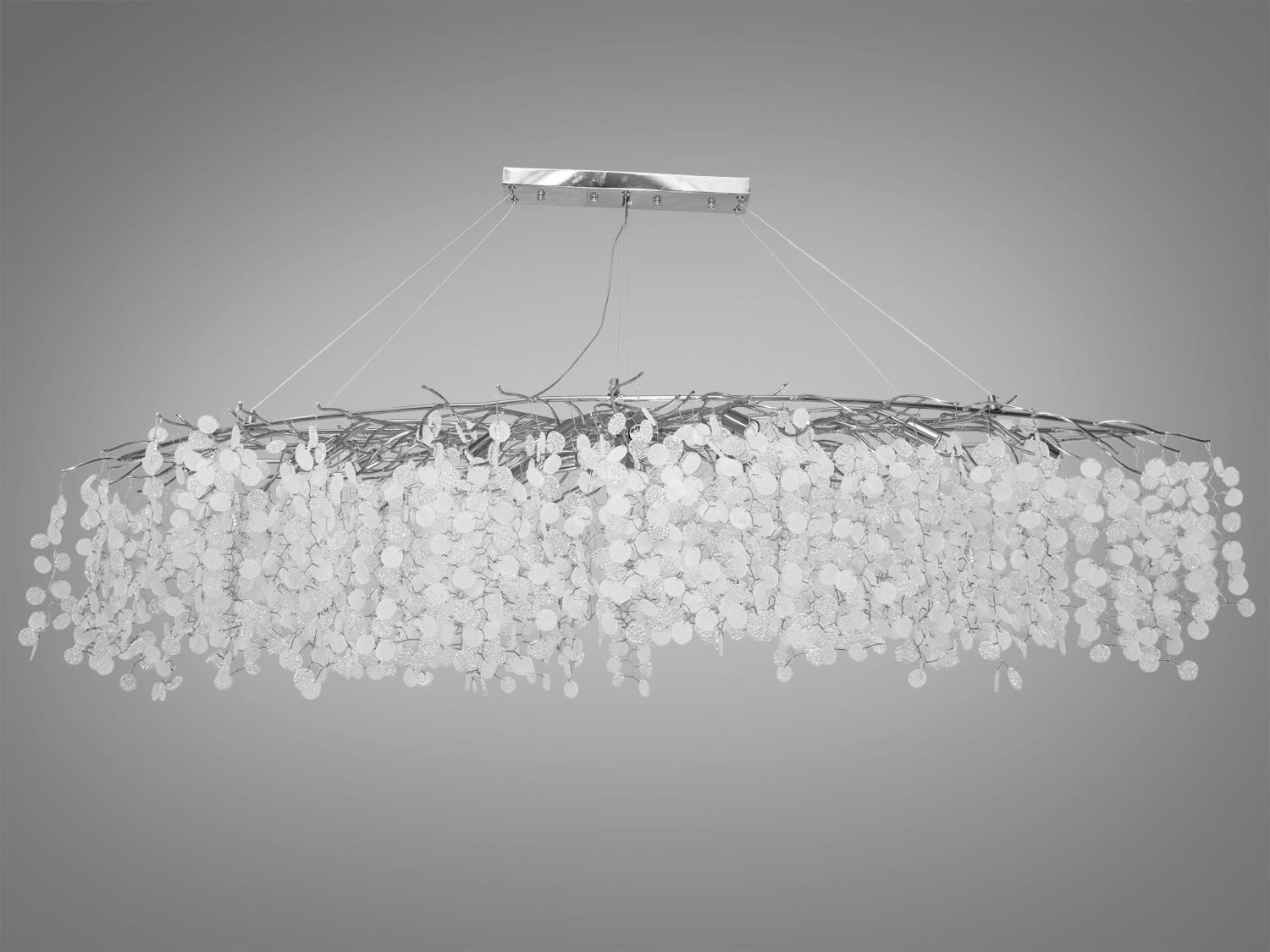 Люстра подвесная хрустальная Diasha 602-L1800CH современная Хром