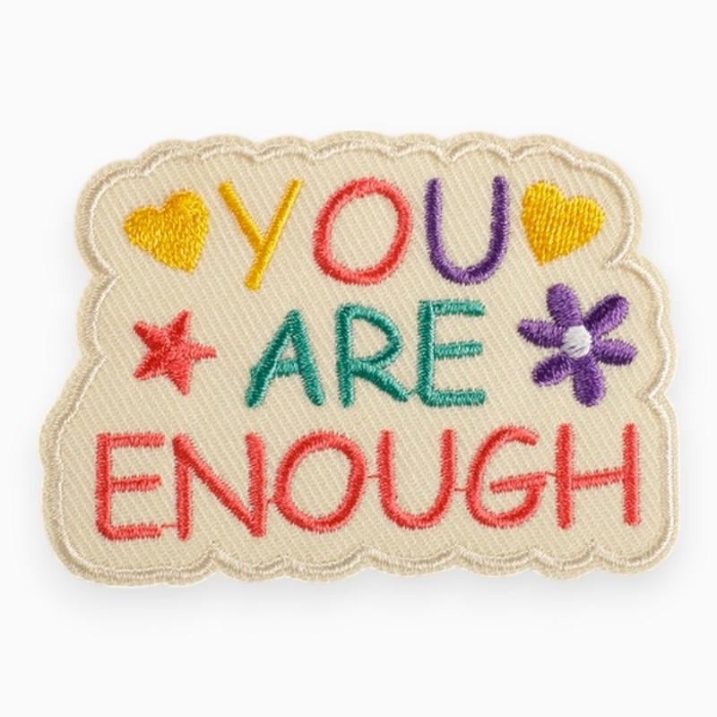 Термоаппликация YOU are enough вышитая 5,1х7,2 см 1 шт. Разноцветный (АК5172б52)