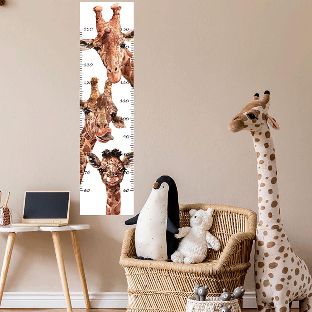 Ростомер наклейка Жирафы виниловая 30х118 см (40028)