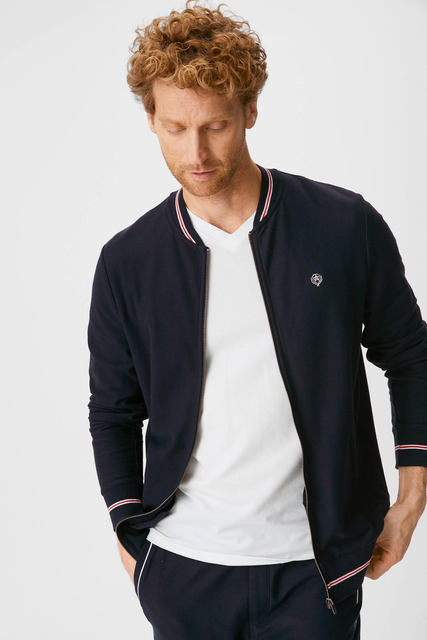 Кофта мужская на молнии C&A размер L Темно-синий (2124057) - фото 4 Кофта мужская на молнии C&A размер L Темно-синий (2124057) - фото 4