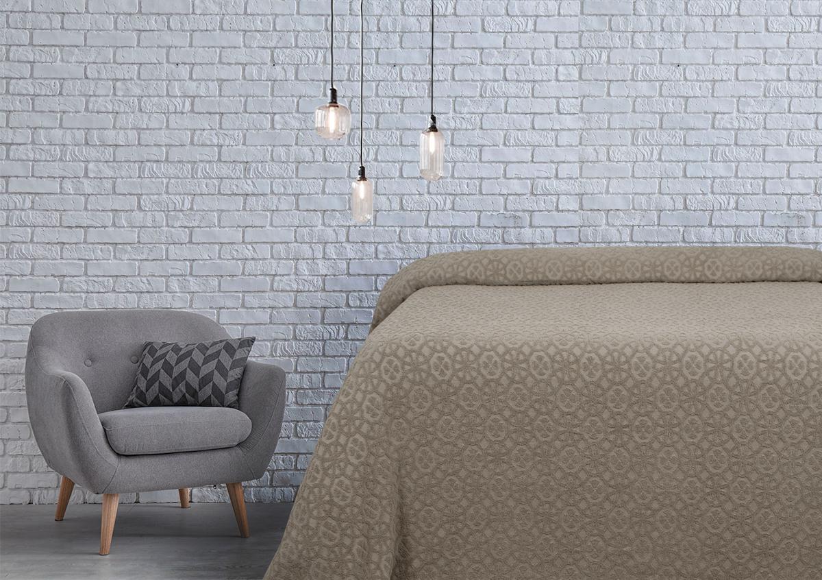 Простирадло махрове Lotus-Deco 200х220 см Темно-бежевий