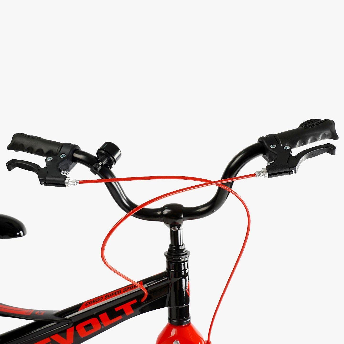 Велосипед двухколесный Corso Revolt 18" детский магниевый Черно-красный - фото 5 Велосипед двухколесный Corso Revolt 18" детский магниевый Черно-красный - фото 5
