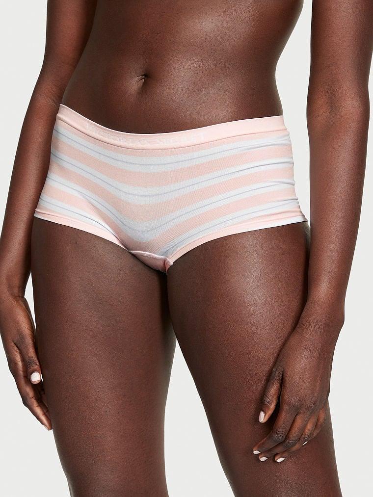 Трусики жіночі Victoria's Secret Seamless Boyshort шортики L Персиковий (2103723085)