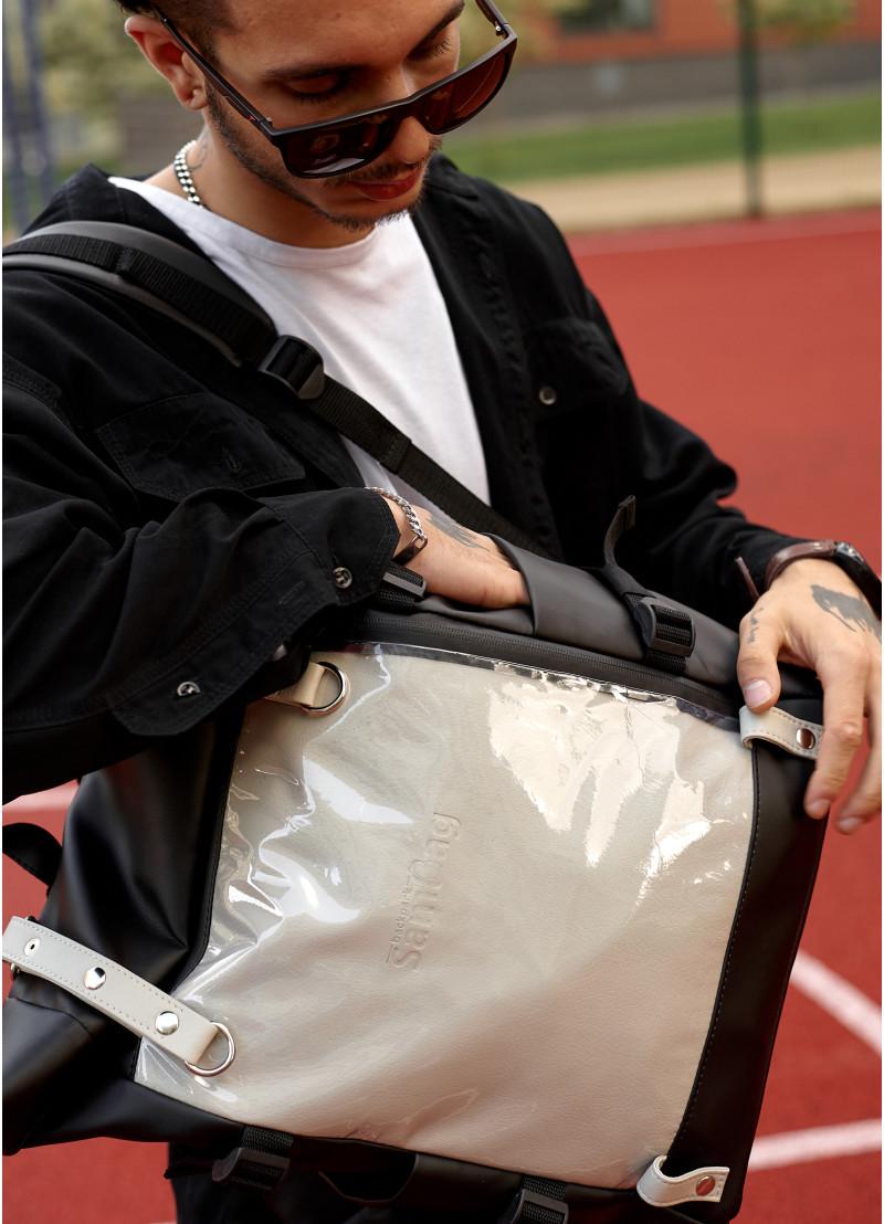 Рюкзак мужской Sambag RollTop Hacking Черно-серый (15379011e) - фото 14 Рюкзак мужской Sambag RollTop Hacking Черно-серый (15379011e) - фото 14