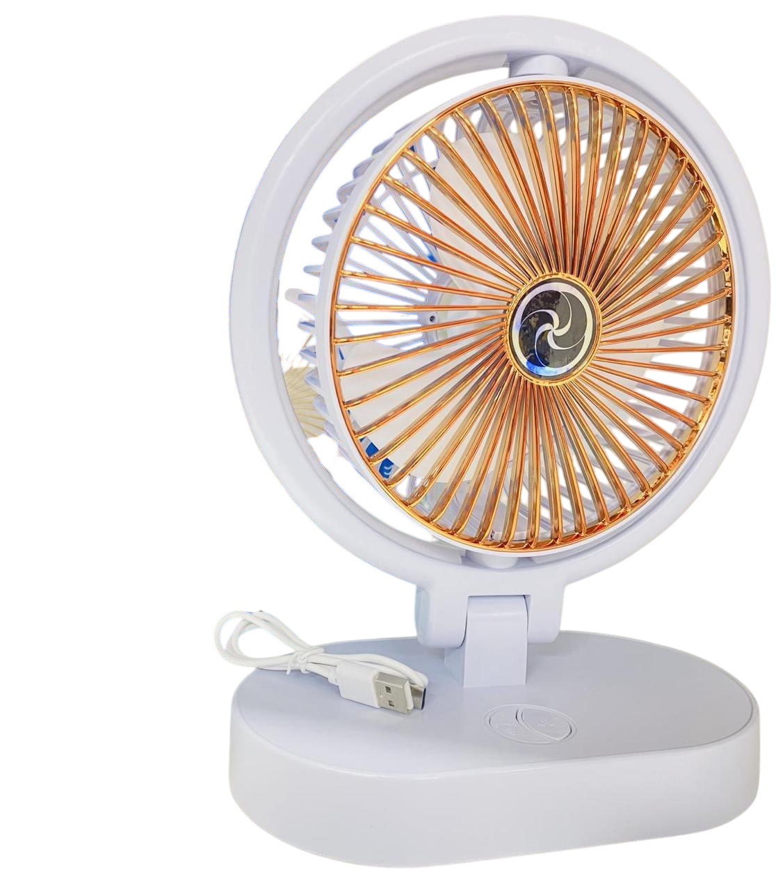 Вентилятор аккумуляторный с подсветкой USB 29,5х20,5 см (WL-1564)