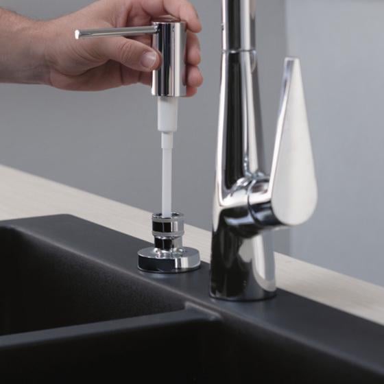 Дозатор врезной для мойки Hansgrohe A41 40438000 500 мл Хром (124811) - фото 5