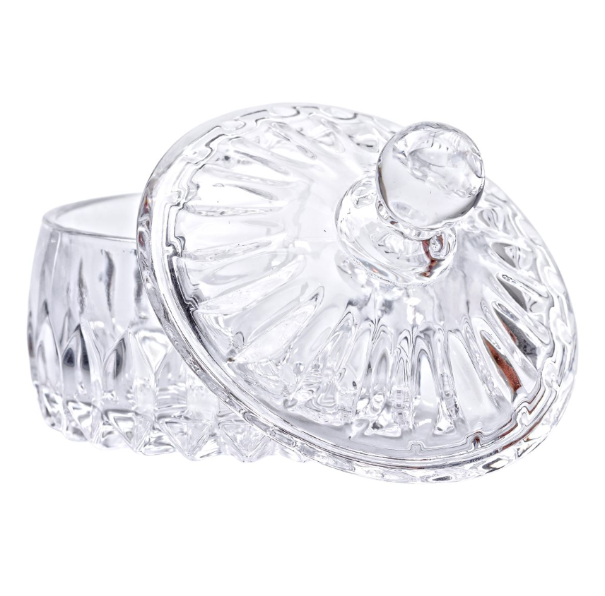 Конфетница стеклянная Plantica с крышкой из стекла (HP-4-124) - фото 3