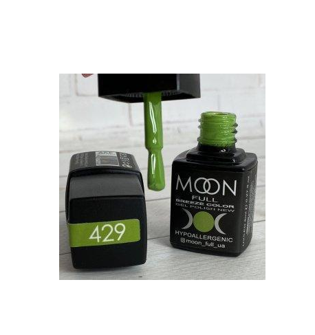 Гель-лак Moon Full Breeze Color 8 мл №429 Оливково-зеленый эмаль