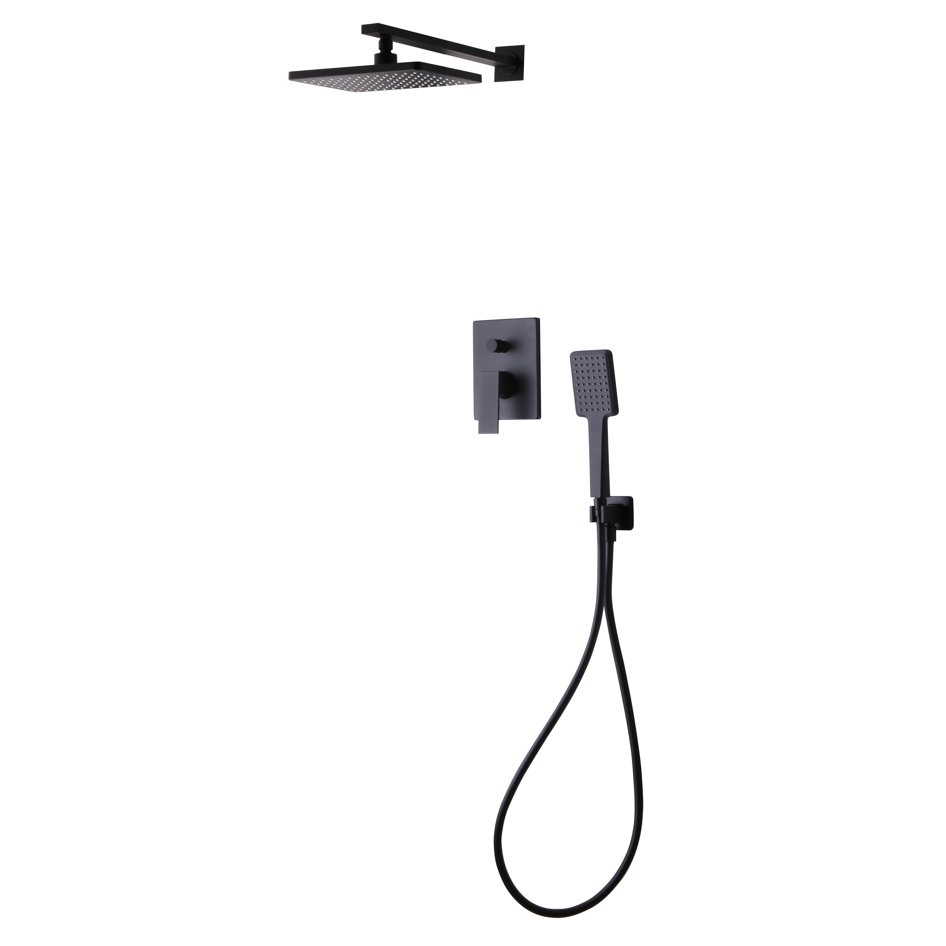 Душевая система VOLLE Sistema L скрытого монтажа латунь Черный (1582.090304)