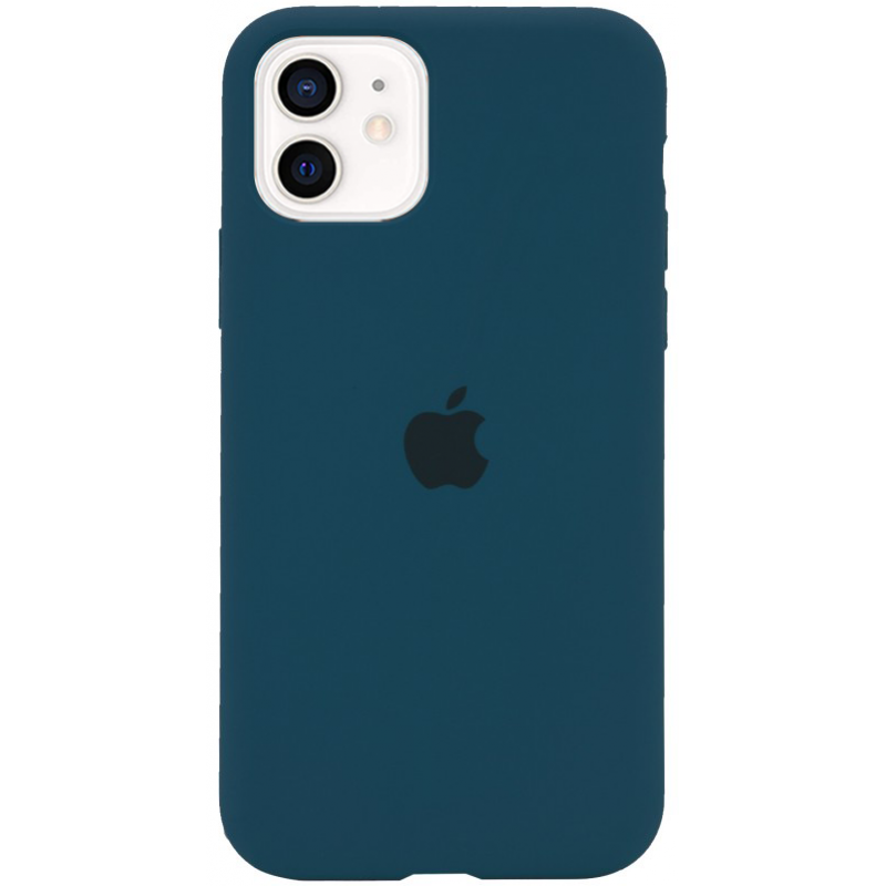 Чехол GoVern Silicone Case Full для Apple iPhone 12 Cosmos Blue