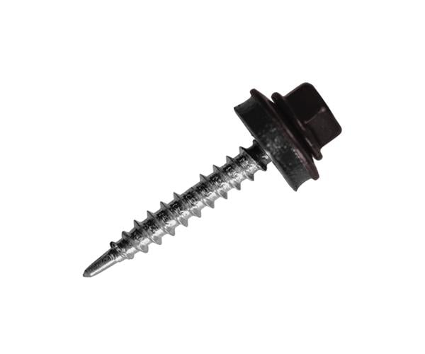 Саморез кровельный по дереву с шайбой EPDM MAXPRO 4,8х35 250 шт. RAL-8019 (SDS-48358019) - фото 1 Саморез кровельный по дереву с шайбой EPDM MAXPRO 4,8х35 250 шт. RAL-8019 (SDS-48358019) - фото 1