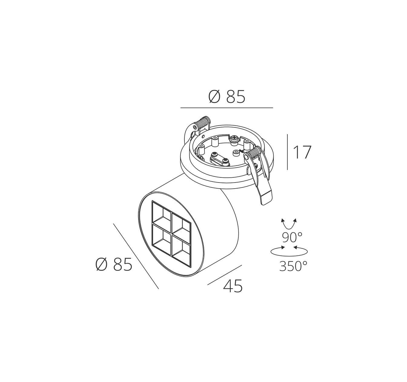 Світильник точковий Skarlat RSL74265 4x2,5 W WH+BK 4000K (9318695) - фото 2 Світильник точковий Skarlat RSL74265 4x2,5 W WH+BK 4000K (9318695) - фото 2
