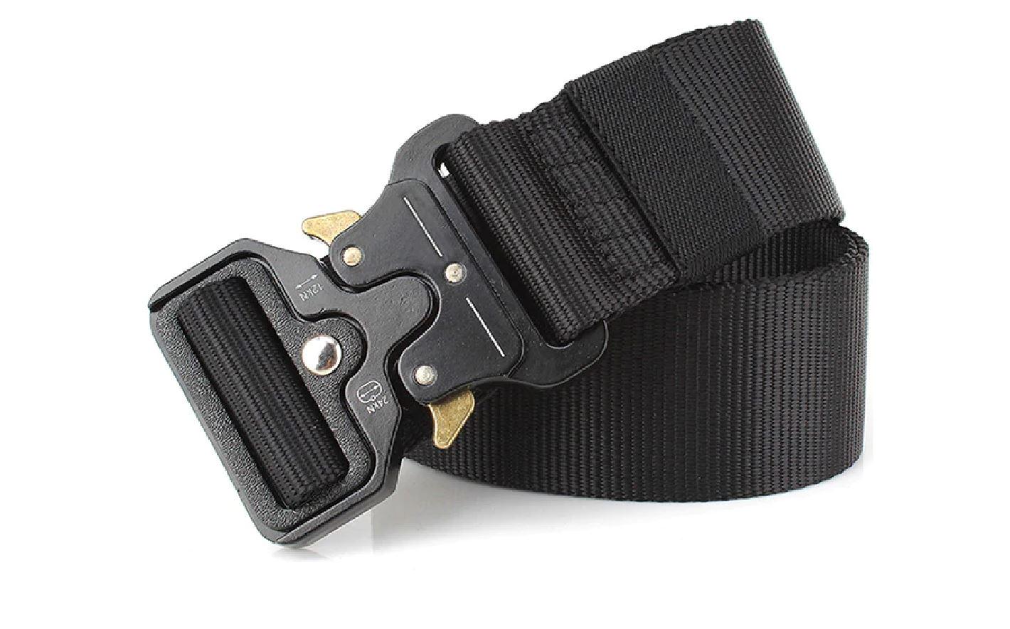 Ремень мужской Tactical Belt 140х4 см Черный - фото 3