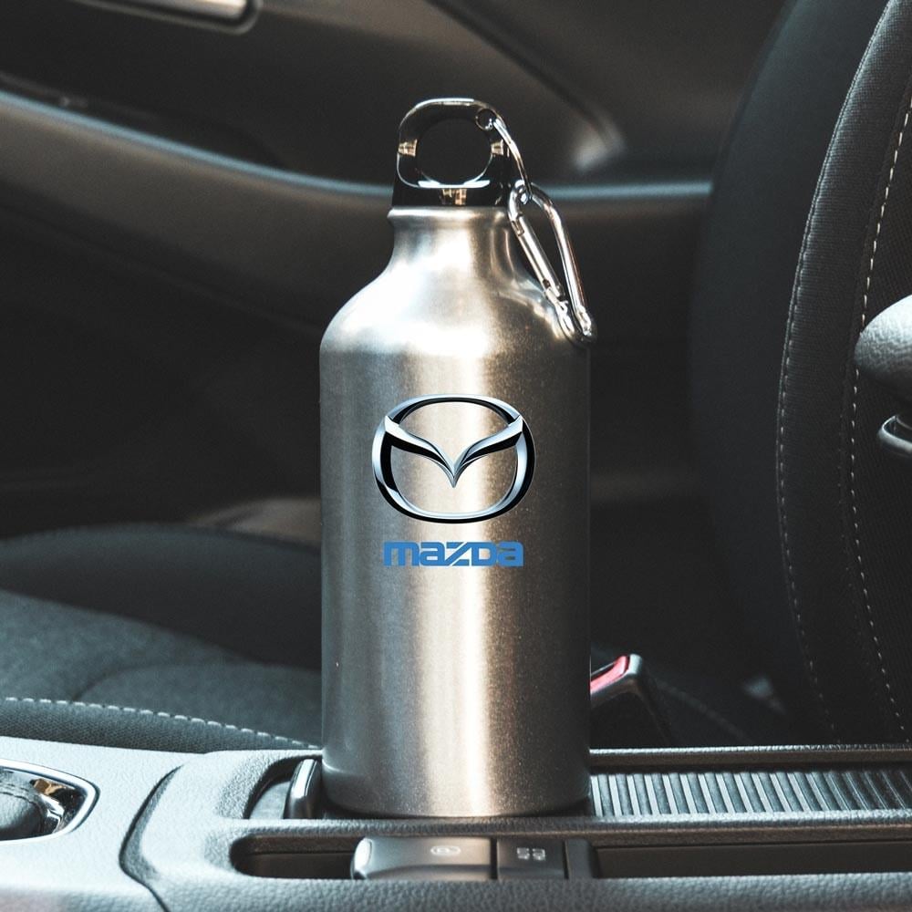 Бутылка спортивная с логотипом Mazda 500 мл Серебристый (15397707)
