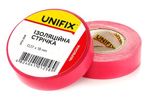 Ізострічка Unifix 170 мкм 18 мм 25 м 1 шт. Червоний