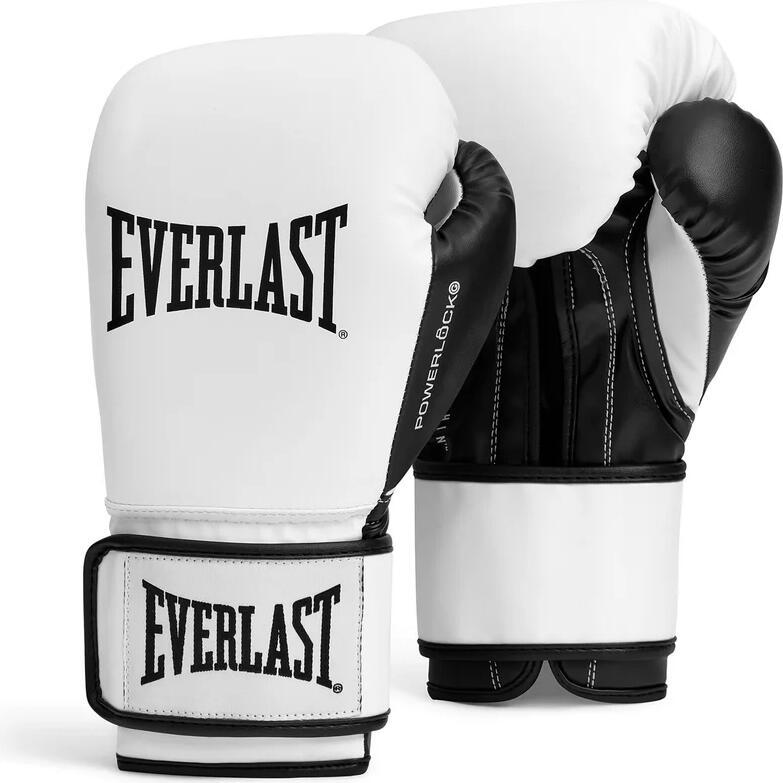 Перчатки боксерские Everlast POWERLOCK OG TRAINING GLOVES р. 10 Бело-черный (P00004005-WH-BK)