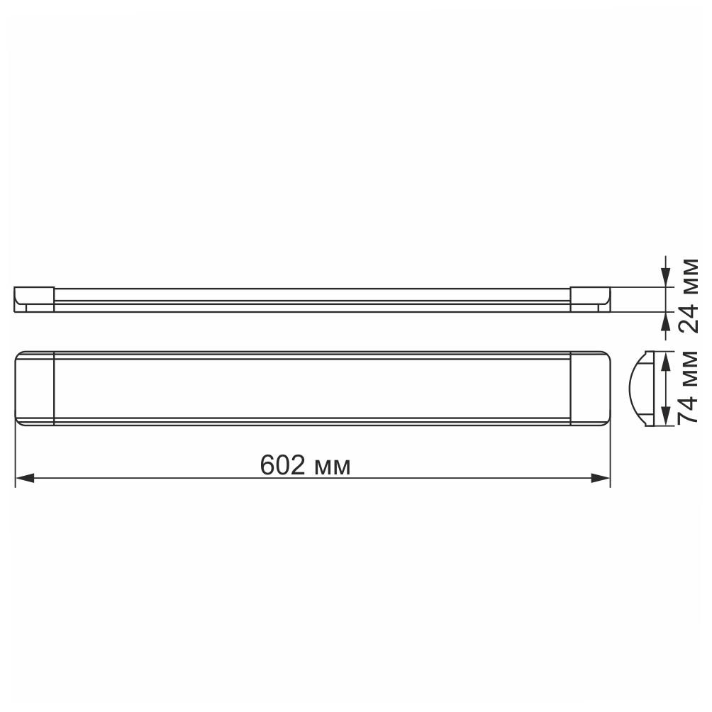 Світильник LED Videx 18W-5000K VL-BN-18065 лінійний - фото 3