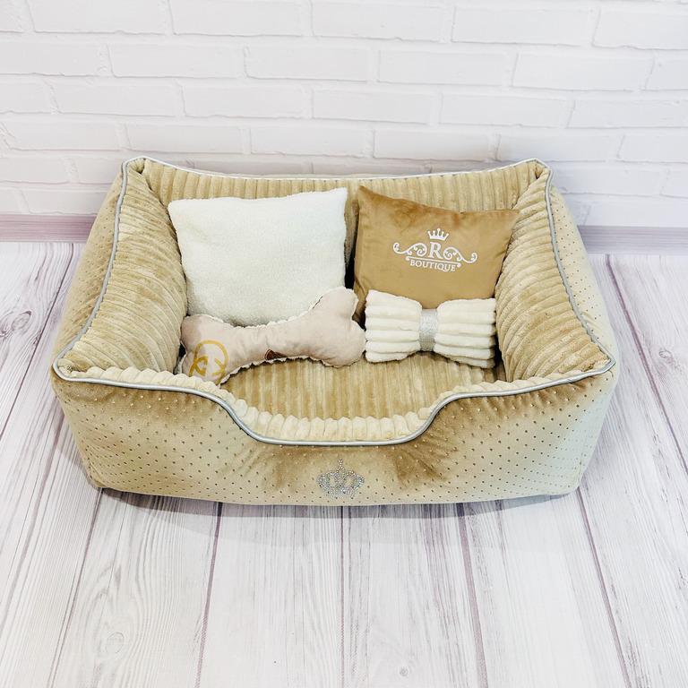 Лежанка для собак Amore mio Cane Брідж Boutique до 8 кг 70х50х23 см (DB-0076) - фото 4