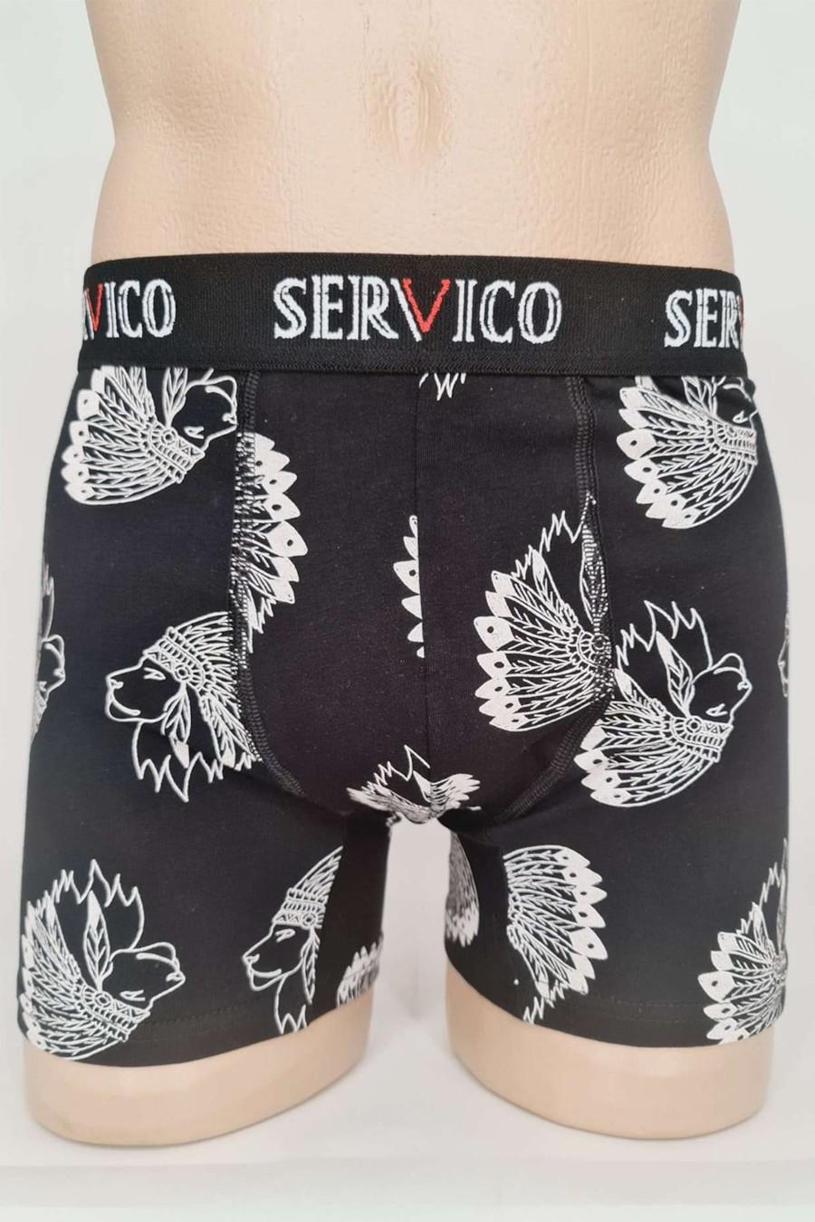 Трусы боксеры Servico р. 52/XL Черно-серый (71240)