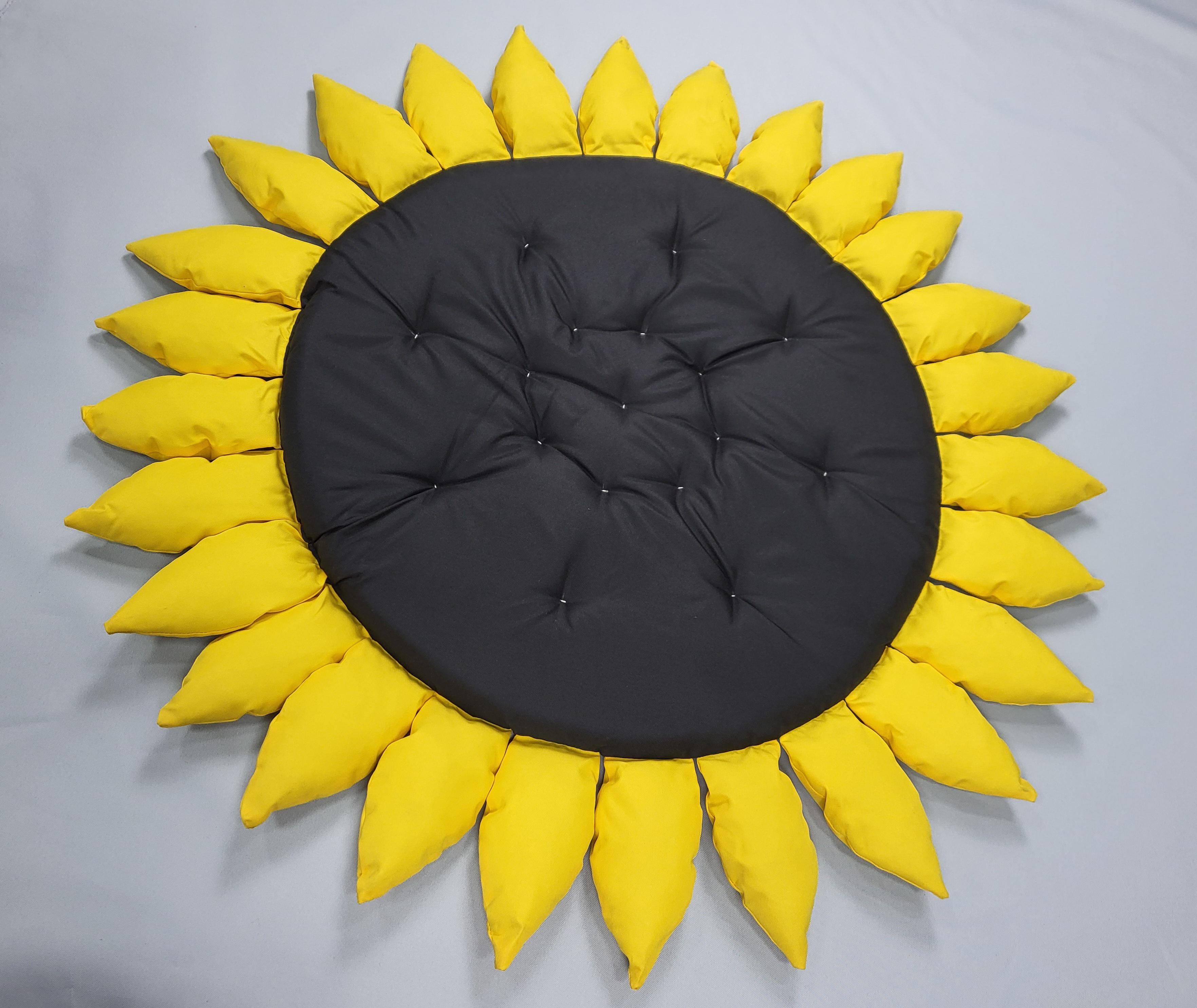 Коврик-матрас для малышей в форме подсолнуха Ø 110 см (1950876308) - фото 2 Коврик-матрас для малышей в форме подсолнуха Ø 110 см (1950876308) - фото 2