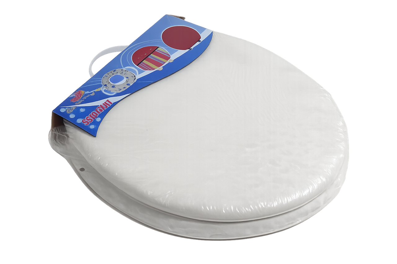 Сидіння-кришка для унітаза м'яке з металевим кріпленням (1017/white)